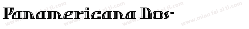 Panamericana Dos字体转换